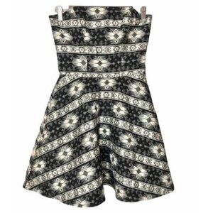 Sam Edelman Black & White Fit & Flare Skater Holiday Dress 2